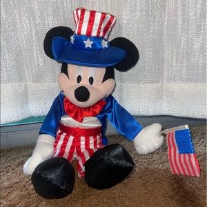 14” Original Disney Store “Patriotic Mickey Mouse” Pre-Owned Good Condition